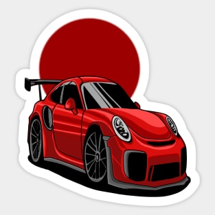 Sports Cars cartoon illustrator Sticker